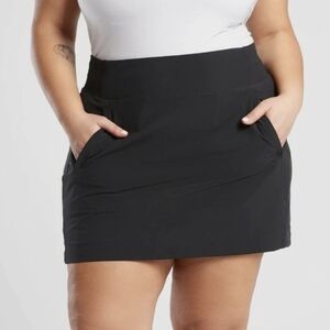 Athleta Brooklyn Skort 16" Black EUC